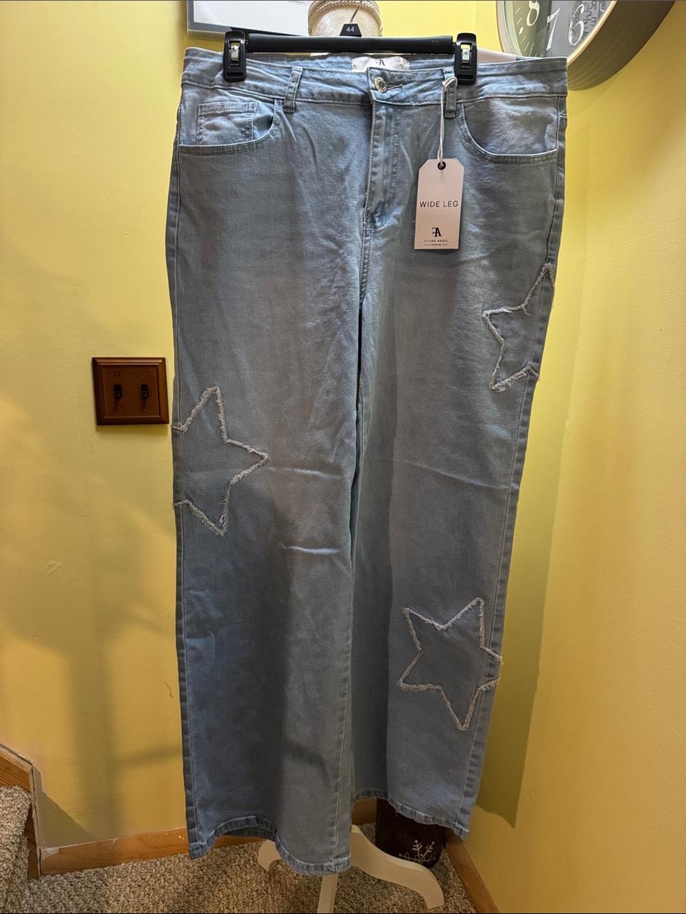 NWT flying angel wide leg with star size 14.